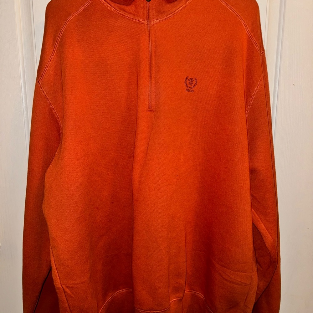 IZOD XXG Orange Long Sleeve Zip Up Jacket Gently Used